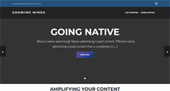 Desktop Screenshot of growingminds.com